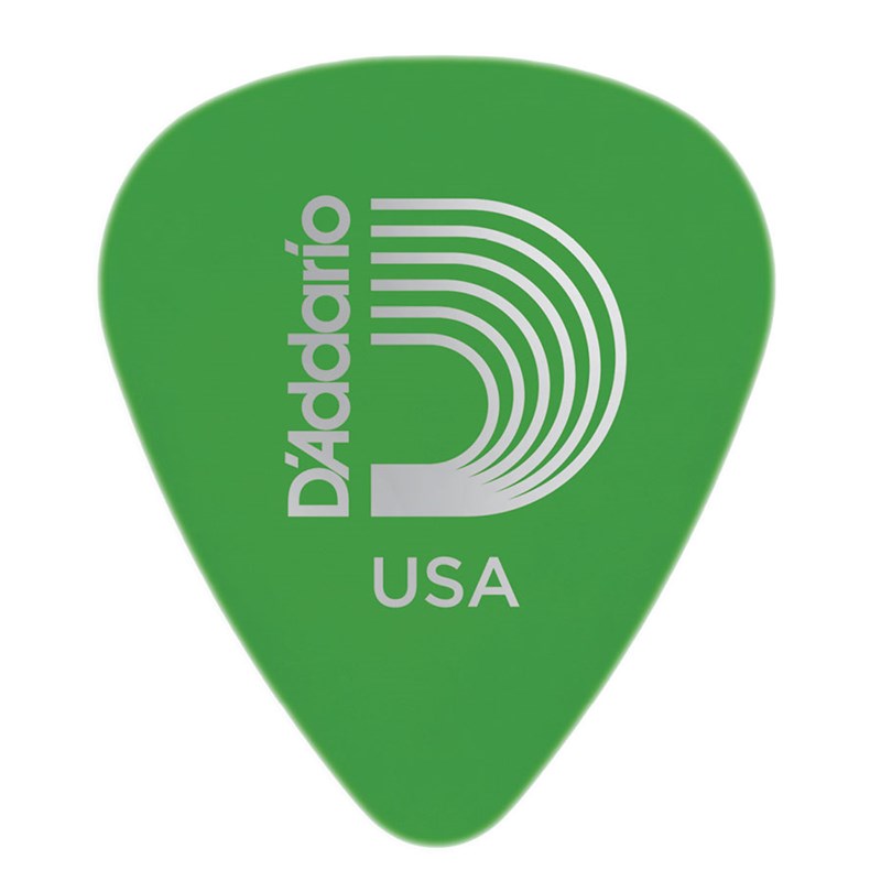 D'addario Planet Waves 1DGN4 Duralin Standard Guitar Picks Medium 0.85mm Green